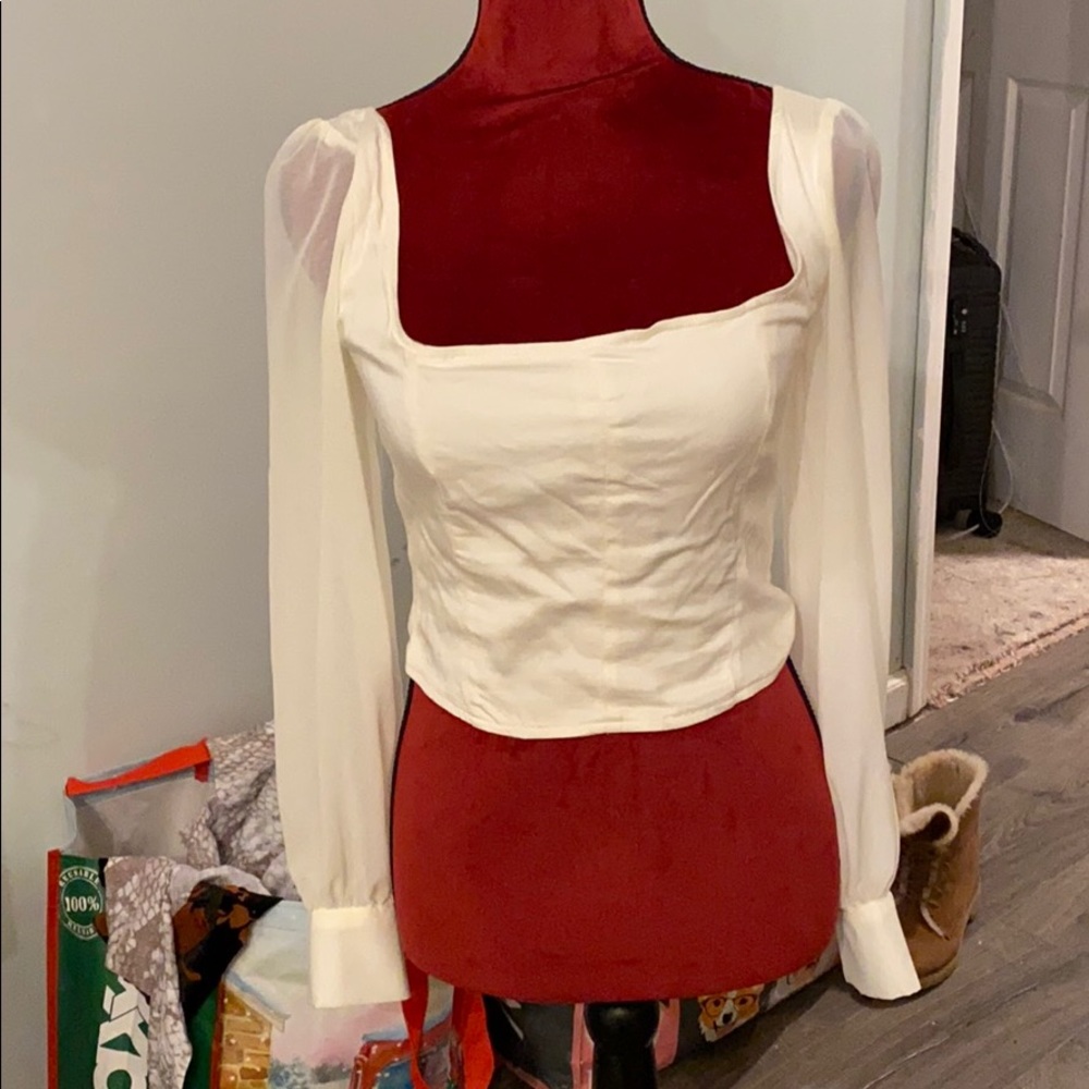 Urban Outfitters White Crop Top